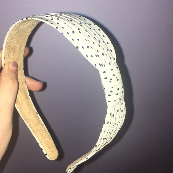 Accessories - Off White and Black Polka Dot Head Band Accessories - Off White and Black Polka Dot Head Band